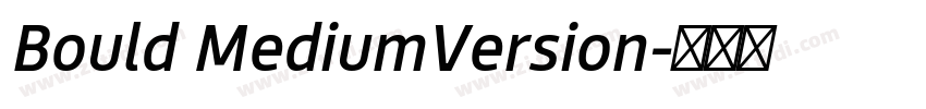 Bould MediumVersion字体转换